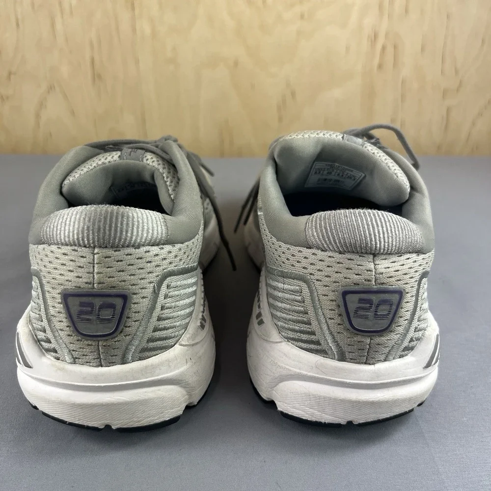 Brooks Ariel Women's Size 8.5 Wide Gray Purple Running Shoes Comfort No Insole